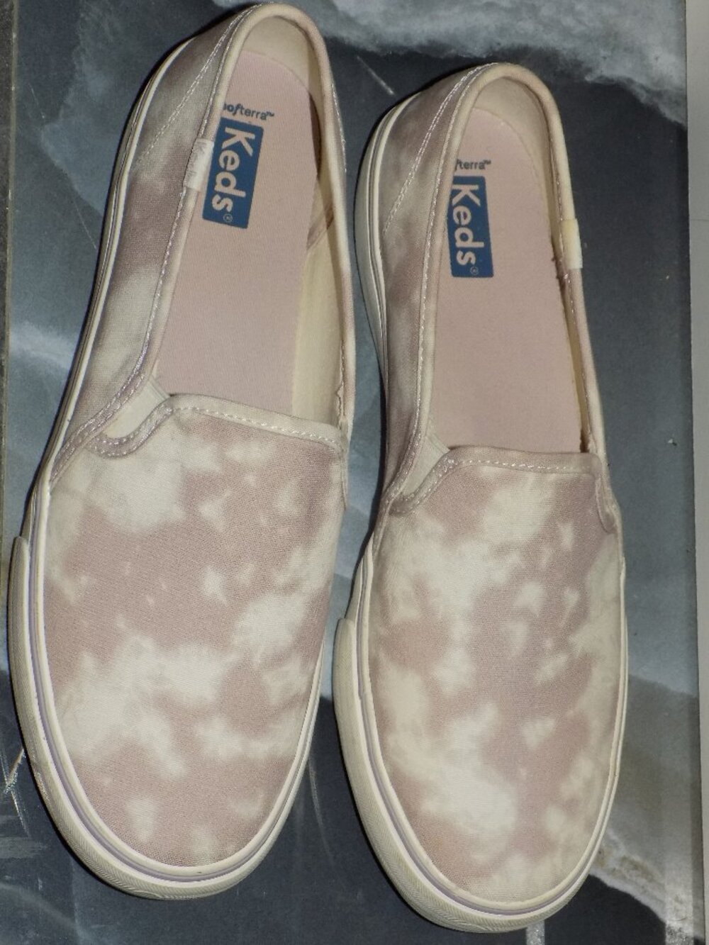 Keds Purple/White Tie Dye Double Decker Sneakers Size 10 Women's